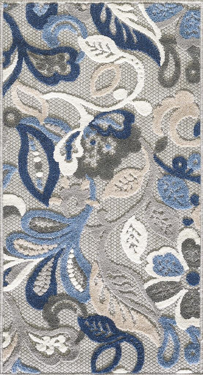 Kas Calla 6922 Grey Blue Leila Area Rug - Carpetmart.com