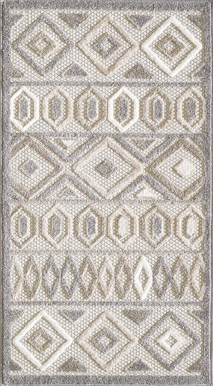 Kas Calla 6925 Grey Aztec Scatter Area Rug