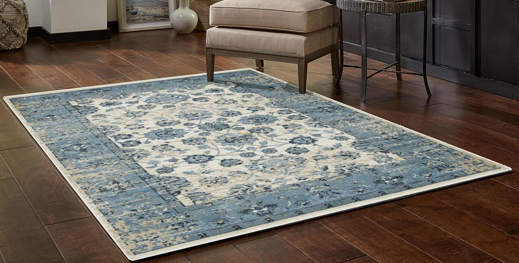 Kas Heritage 9367 Ivory Blue Elegance Area Rug Room Scene