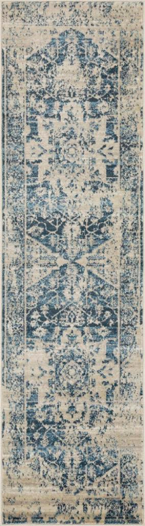 Kas Heritage 9368 Ivory Blue Traditions Runner Area Rug