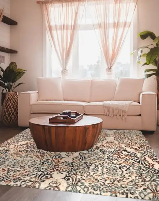 Kas Heritage 9371 Ivory Timeless Area Rug Room Scene