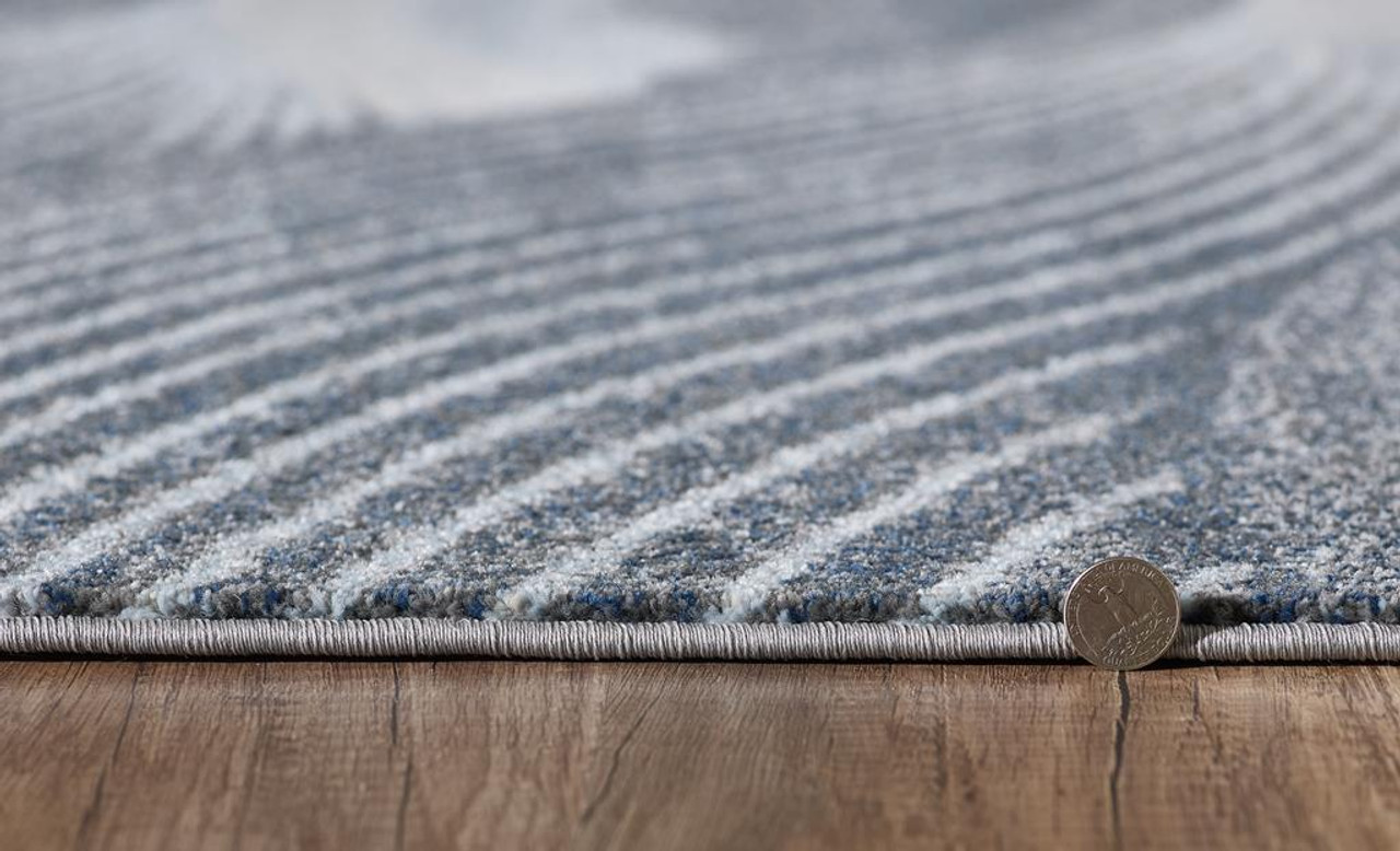 GRⅢx Kas Illusions 6223 Grey Blue Breeze Area Rug - Carpetmart
