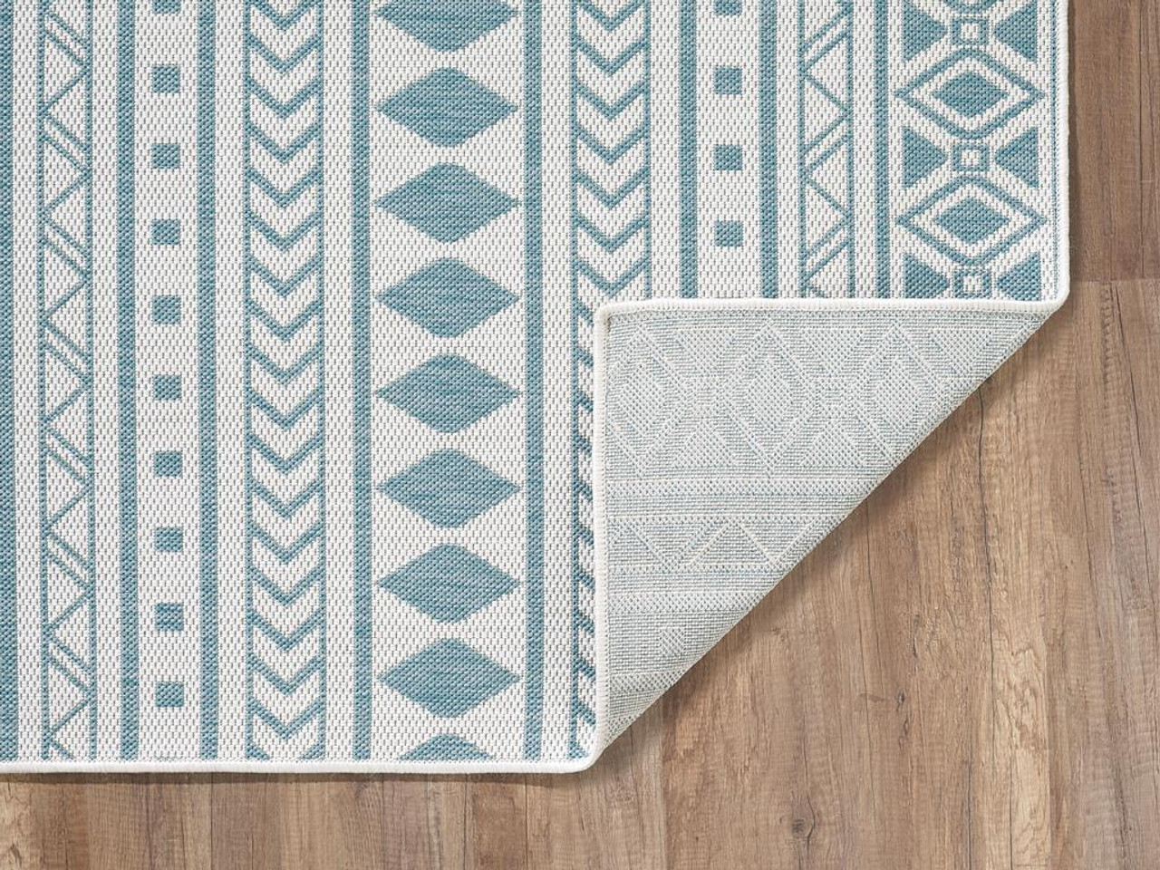 Kas Provo 5777 Ivory Aqua Natura Area Rug Back