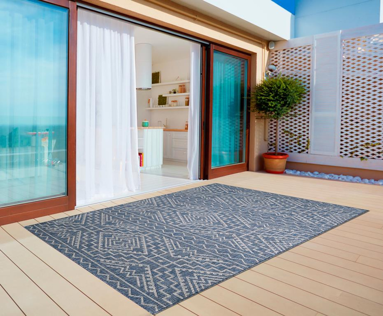 Kas Provo 5778 Blue Quinn Area Rug Room Scene