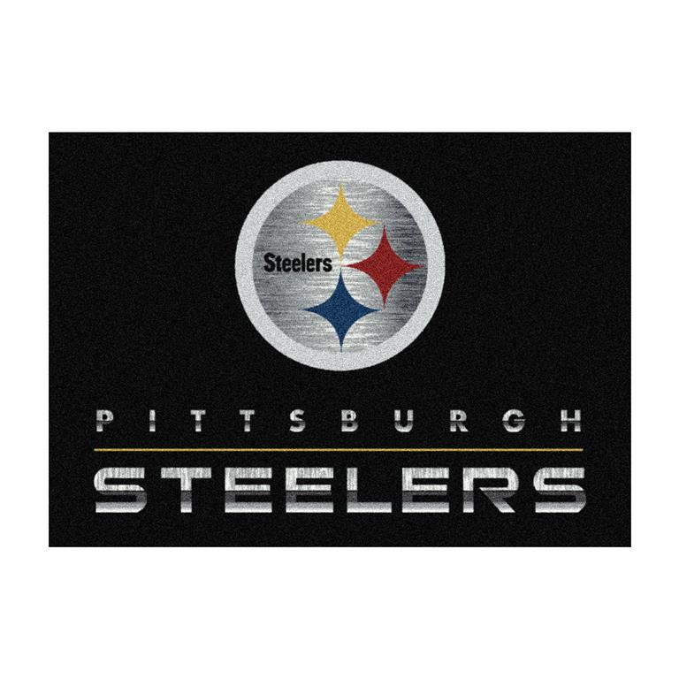 NFL Chrome Pittsburgh Steelers Area Rug - Carpetmart.com - Carpet