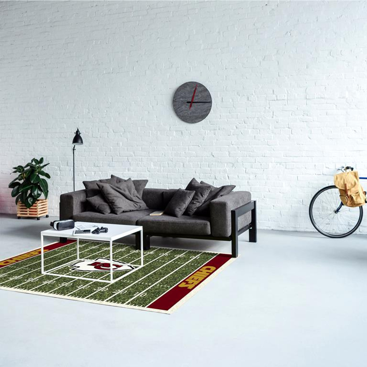 【rug】美品 KANSAS STATE NFL アメフト ラグ　マット rug】美品 KANSAS STATE NFL アメフト ラグ マット - メルカリ