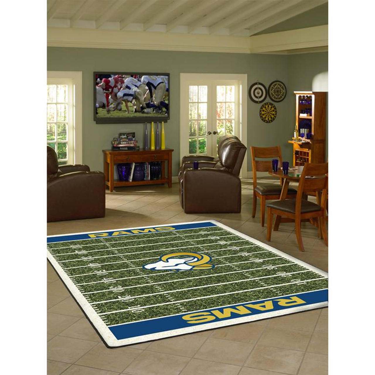 NFL Home Field Los Angeles Rams Area Rug - Carpetmart.com - Carpet