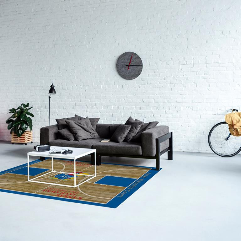 College Courtside University Of Kansas Area Rug - Carpetmart.com