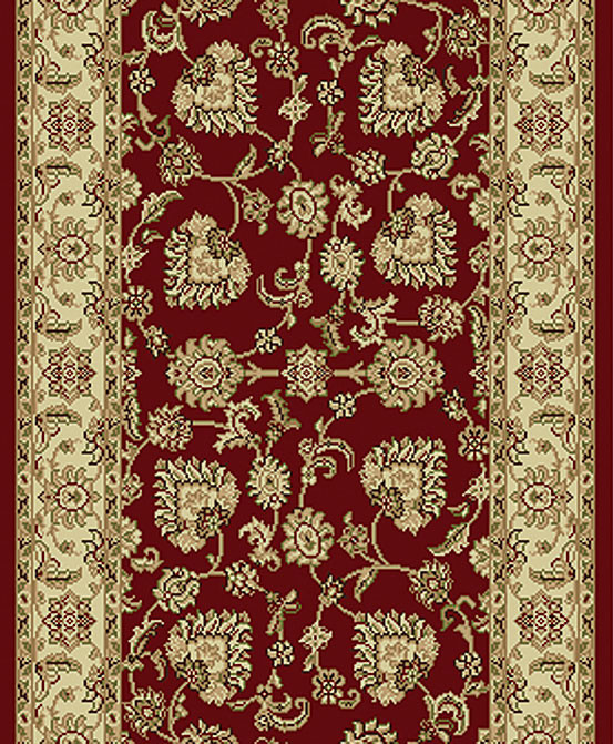 Dynamic Rugs Legacy 58020-330 Red 2'2" Wide Hall and Stair Runner