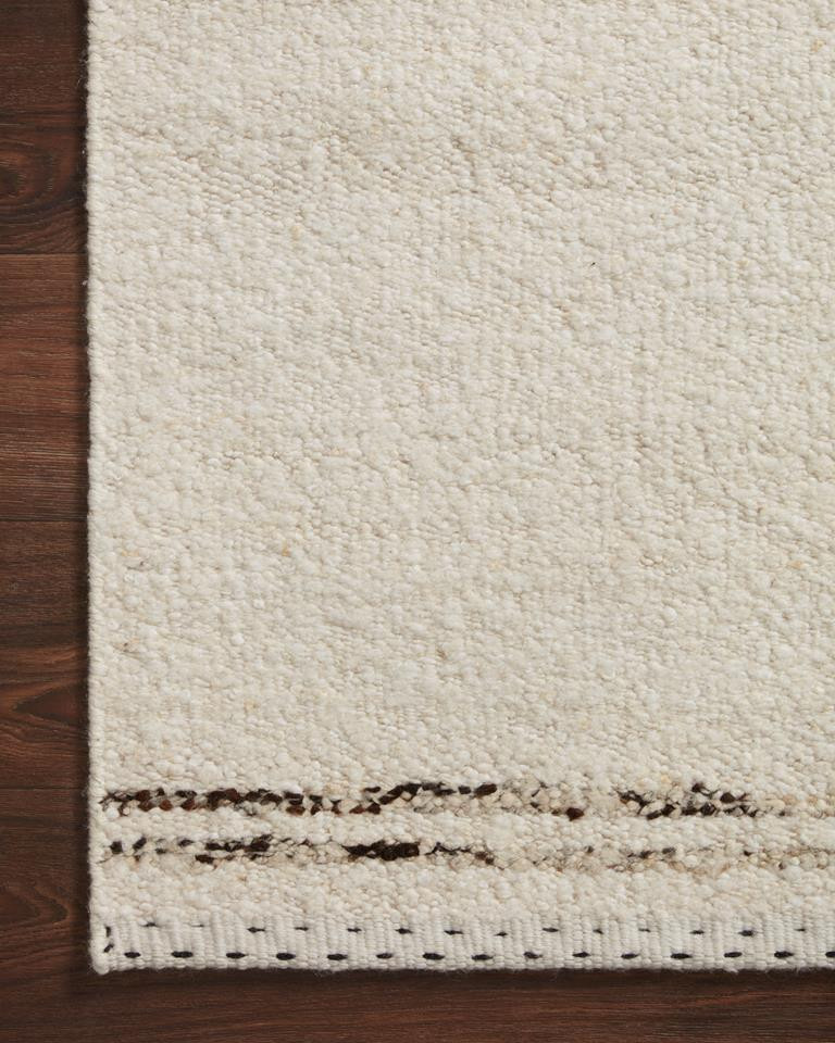 Loloi Roman ROM-03 Ivory Granite Area Rug Corner