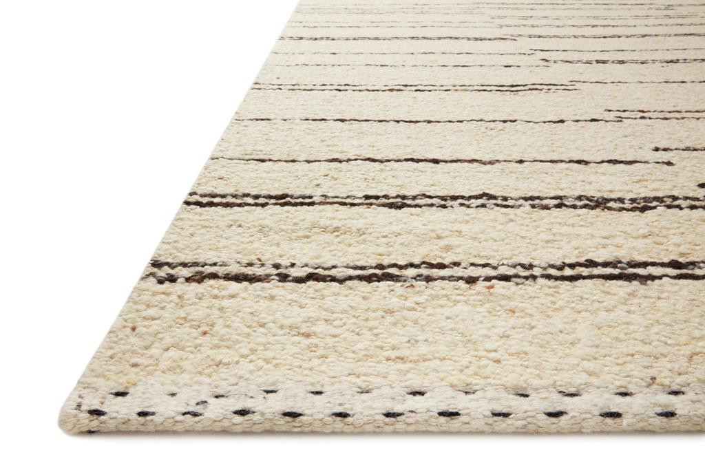 Loloi Roman ROM-04 Natural Charcoal Area Rug Angle