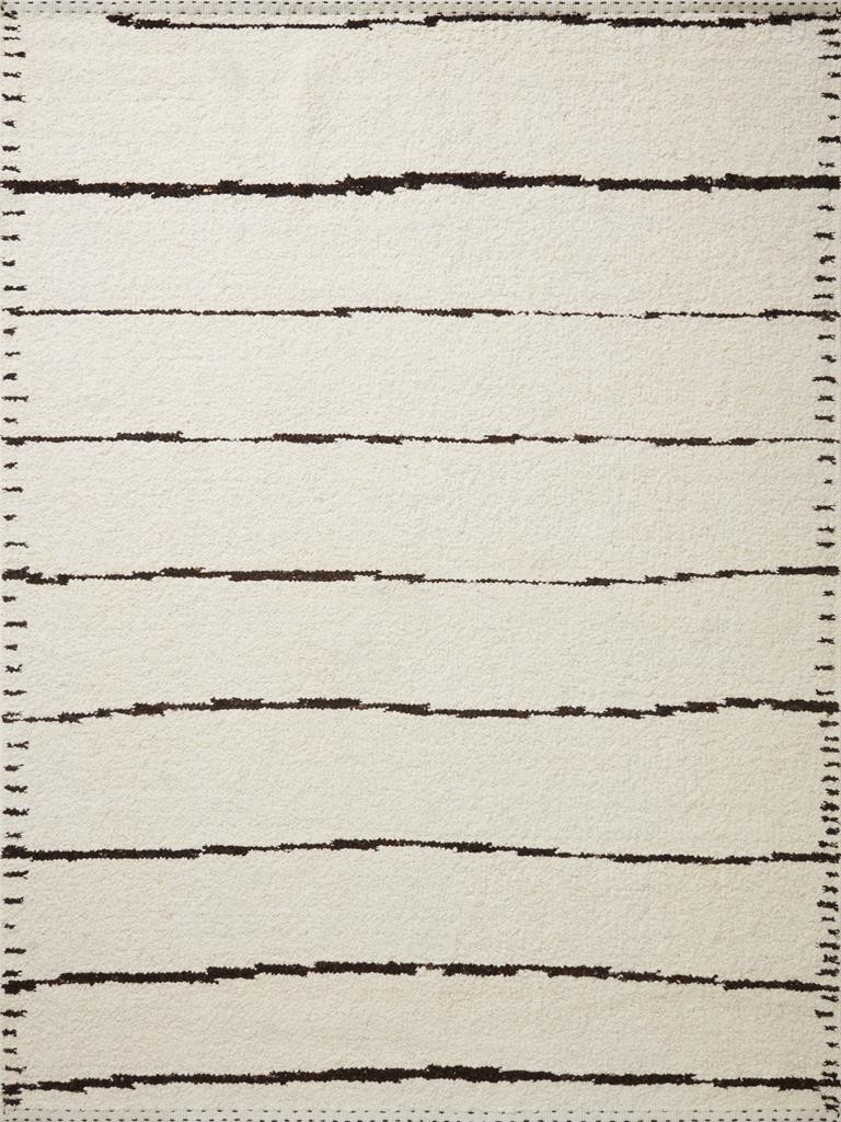 Loloi Roman ROM-05 Ivory Black Area Rug