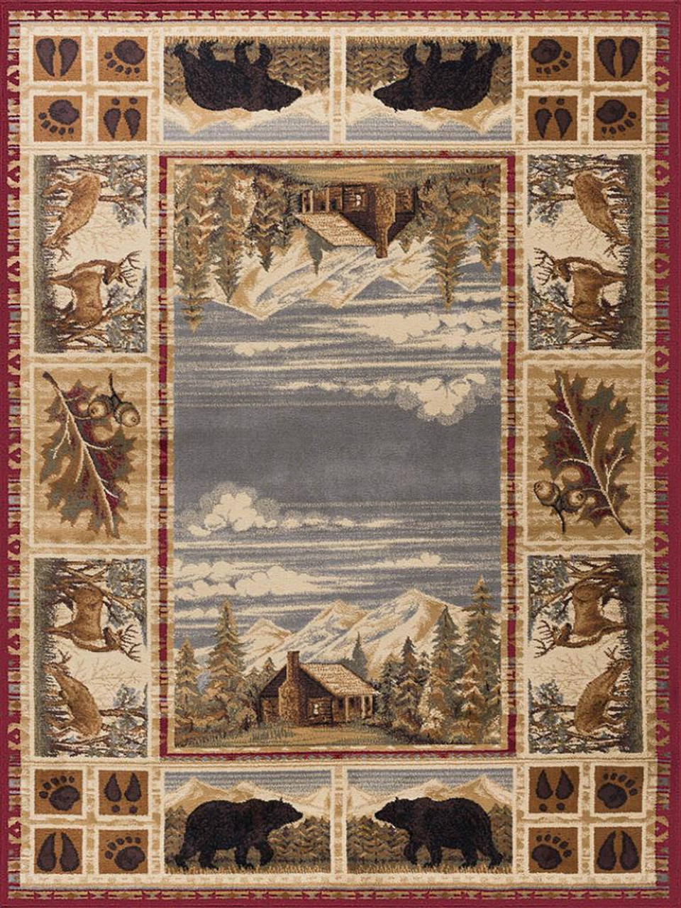 Americana 6700 Red Area Rug Americana 6700 Red Area Rug