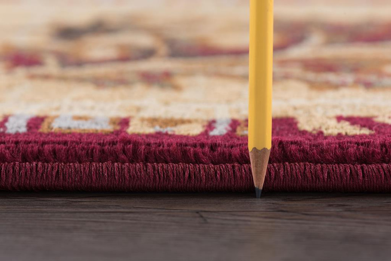 Americana 6700 Red Area Rug Pile Americana 6700 Red Area Rug Pile