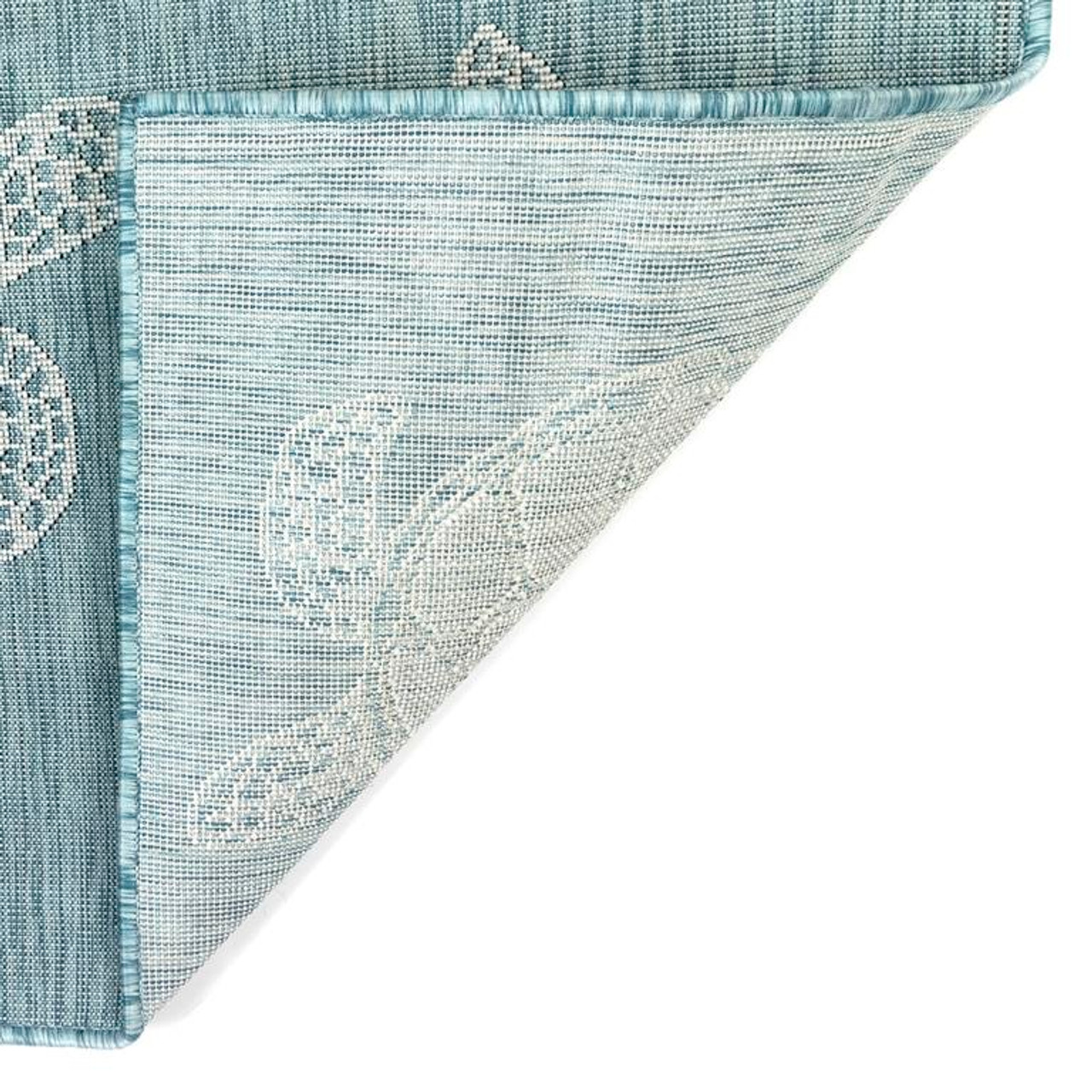 Liora Manne Carmel 8413-04 Seaturtles Aqua Area Rug Backing