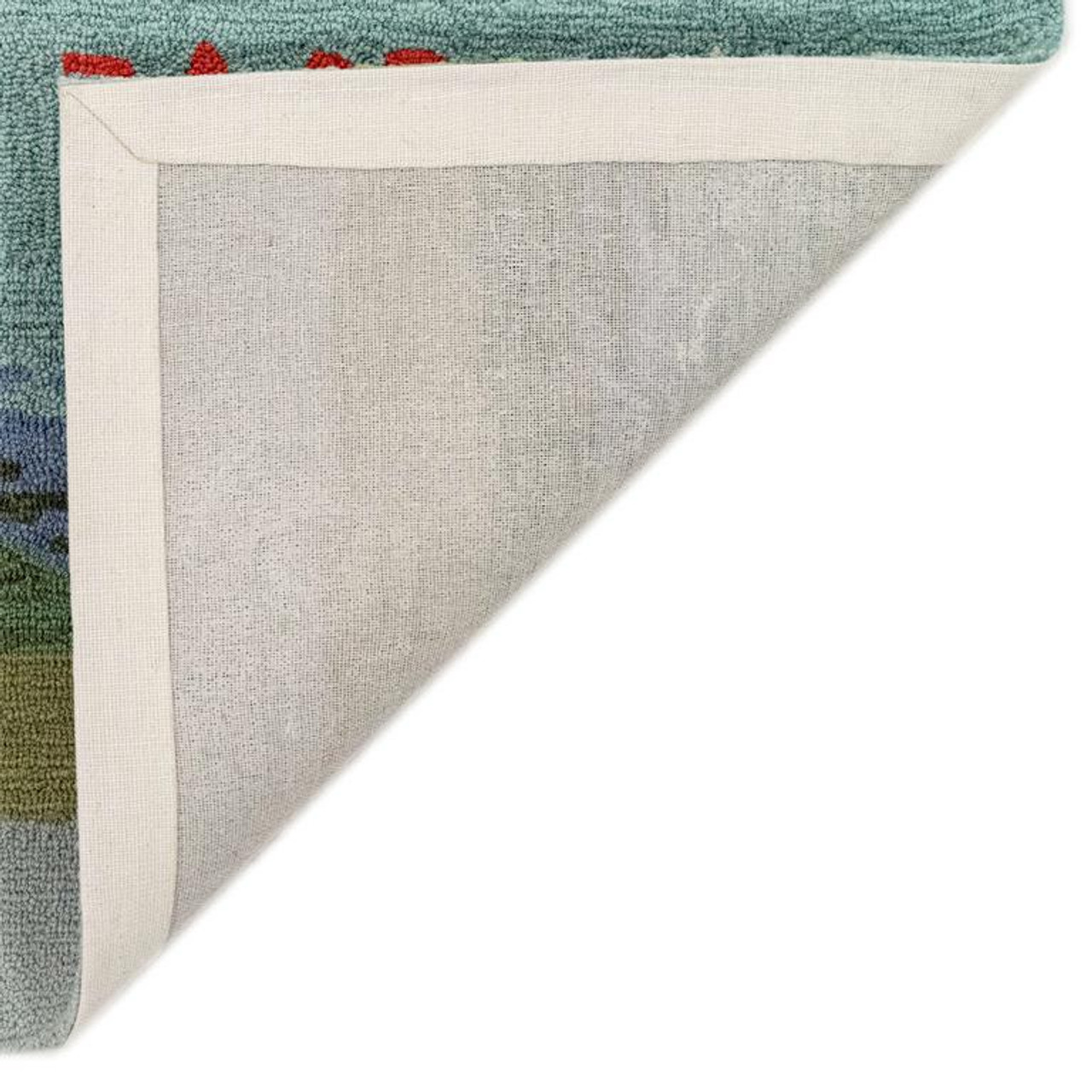 Liora Manne Frontporch 4507-03 Live Love Lake Water Area Rug Backing