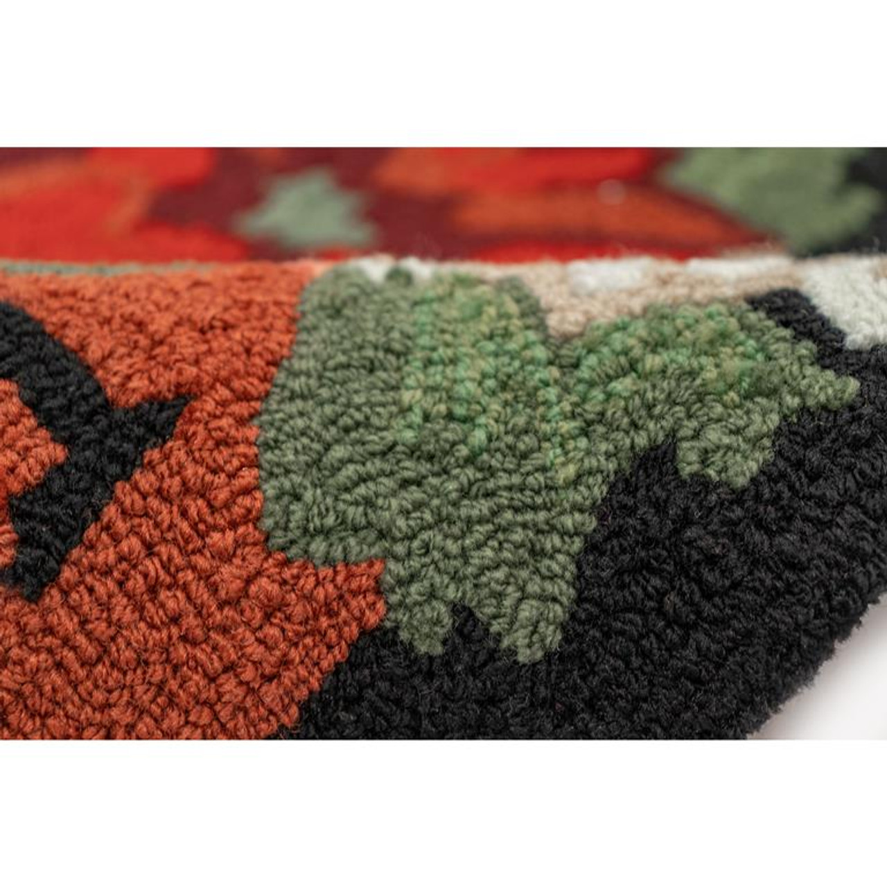 Liora Manne Frontporch 4520-48 Holiday Home Black Area Rug Texture