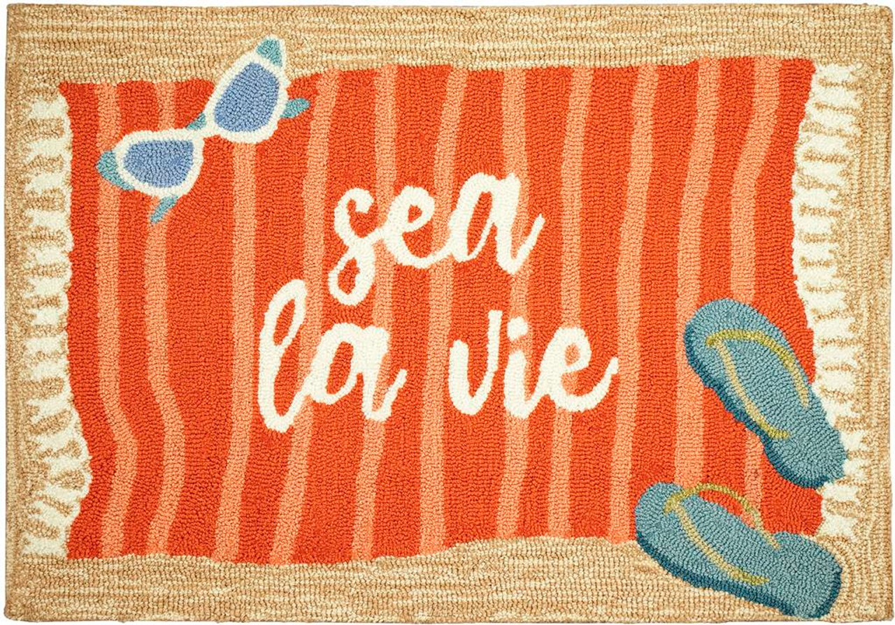 Liora Manne Frontporch 4563-12 Sea La Vie Natural Area Rug