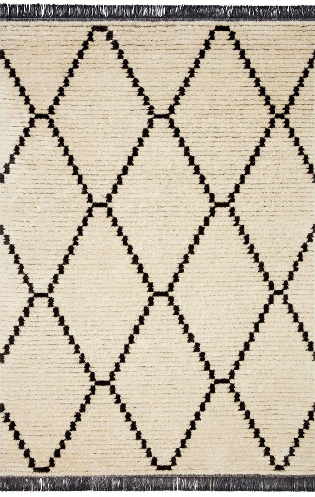 Alice ALI-04 Cream & Charcoal Area Rug - Carpet & Tile Mart