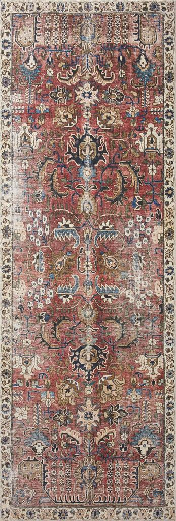 Jules JUL-01 Merlot Multi Runner Area Rug
