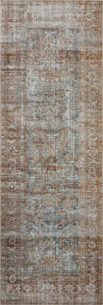 Jules JUL-05 Lagoon Brick Runner Area Rug