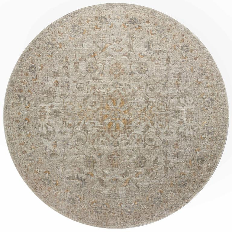 Rosemarie ROE-02 Ivory Natural Area Rug Round