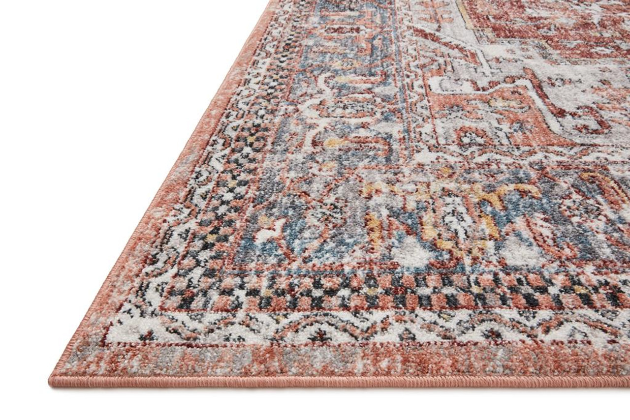 Loloi II Cassandra CSN-01 Rust Multi Area Rug Angle