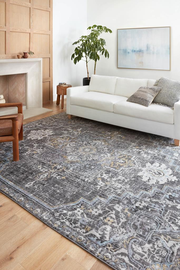 Loloi II Cassandra Charcoal Gold Rug - Carpet & Tile Mart