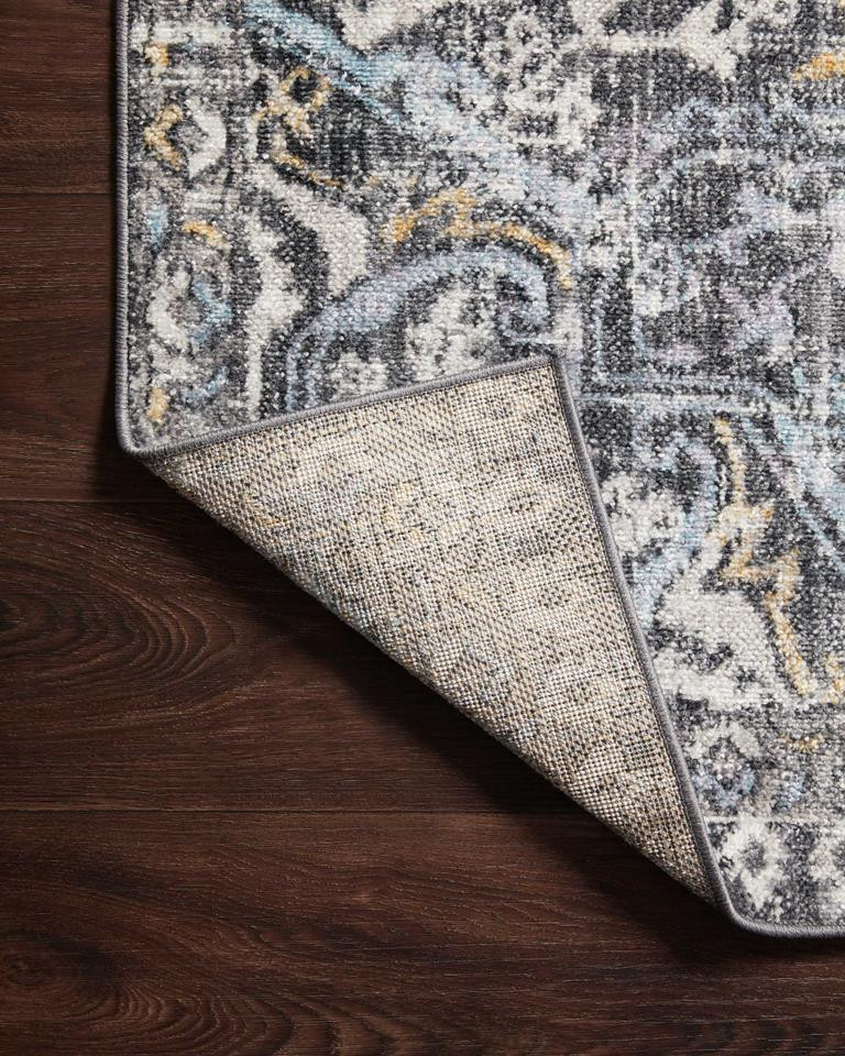 Loloi II Cassandra CSN-02 Charcoal Gold Area Rug Backing