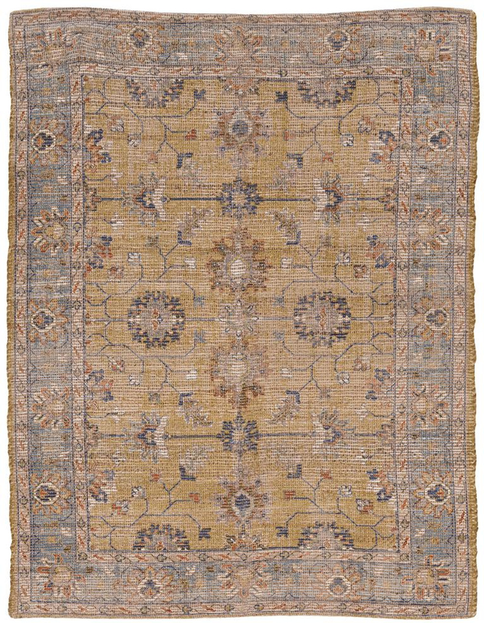 Kas Morris 2231 Gold Lt. Blue Karissa Area Rug