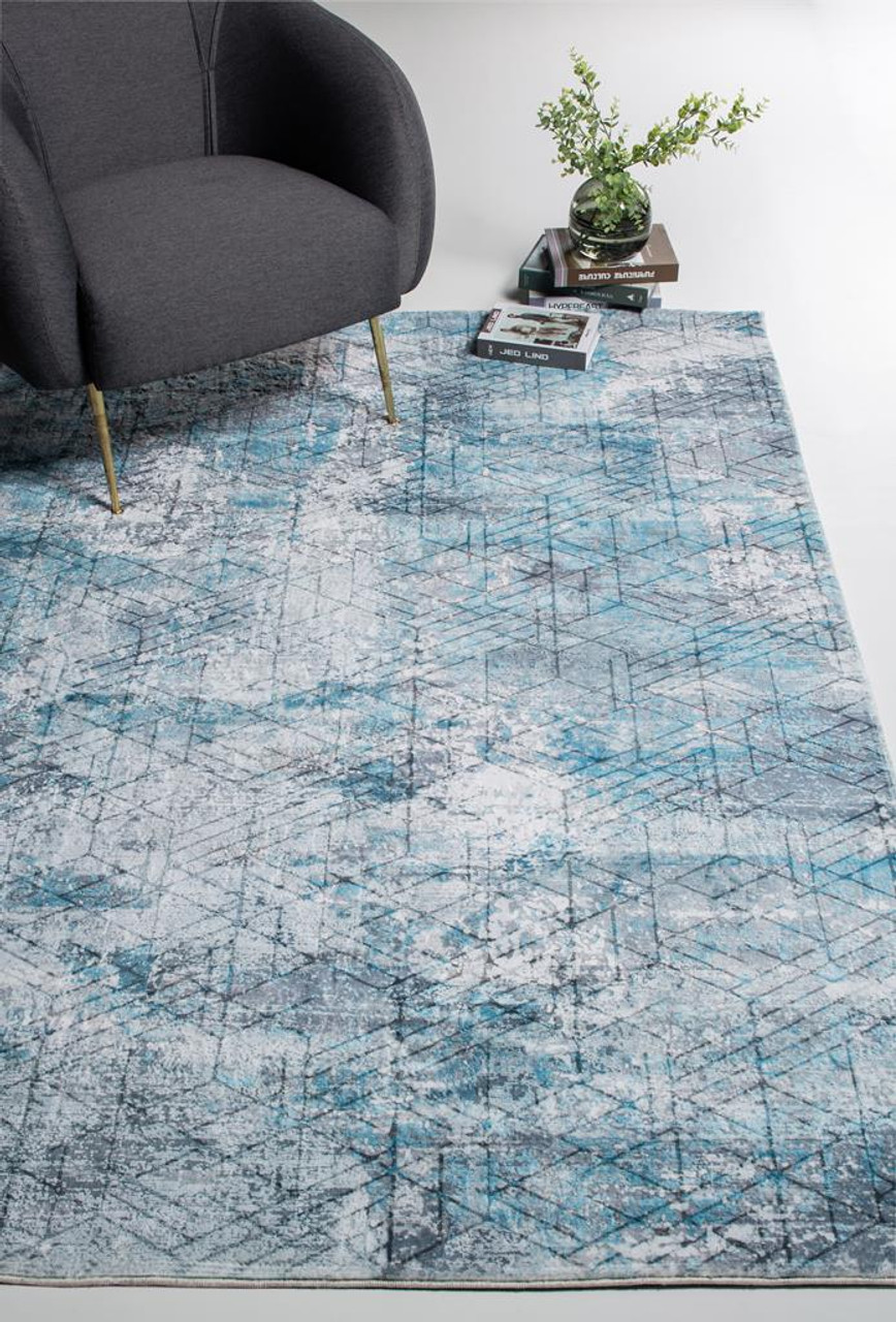 Kas Roxy 2805 Blue Grey Genesis Area Rug Room Scene