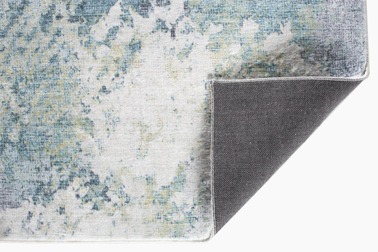 Kas Roxy 2806 Blue Yellow Nebula Area Rug Back