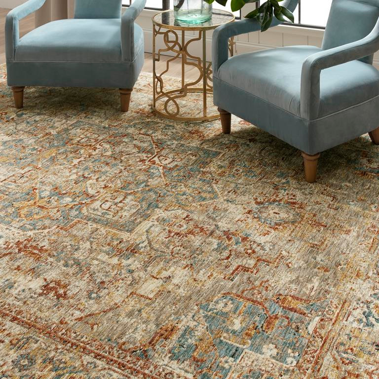 Karastan Marash RG845-741 Ezine Cream Area Rug Room Scene 2