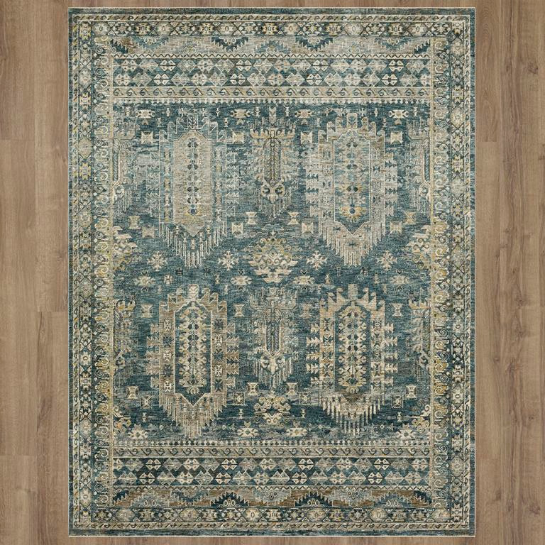 Karastan Marash RG843-048 Karamar Blue Area Rug - Carpet & Tile Mart