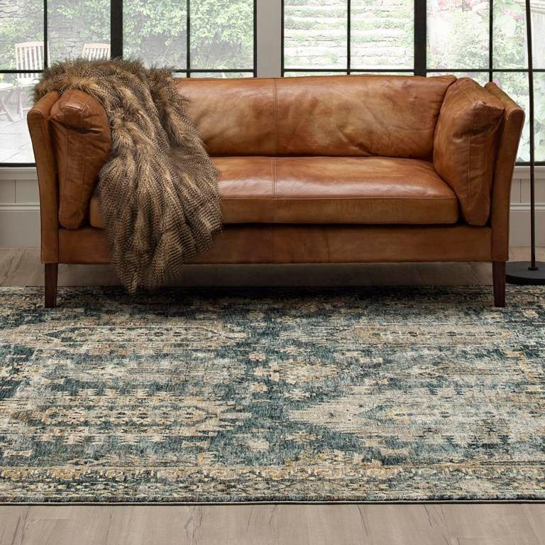 Karastan Marash RG843-048 Karamar Blue Area Rug - Carpet & Tile Mart