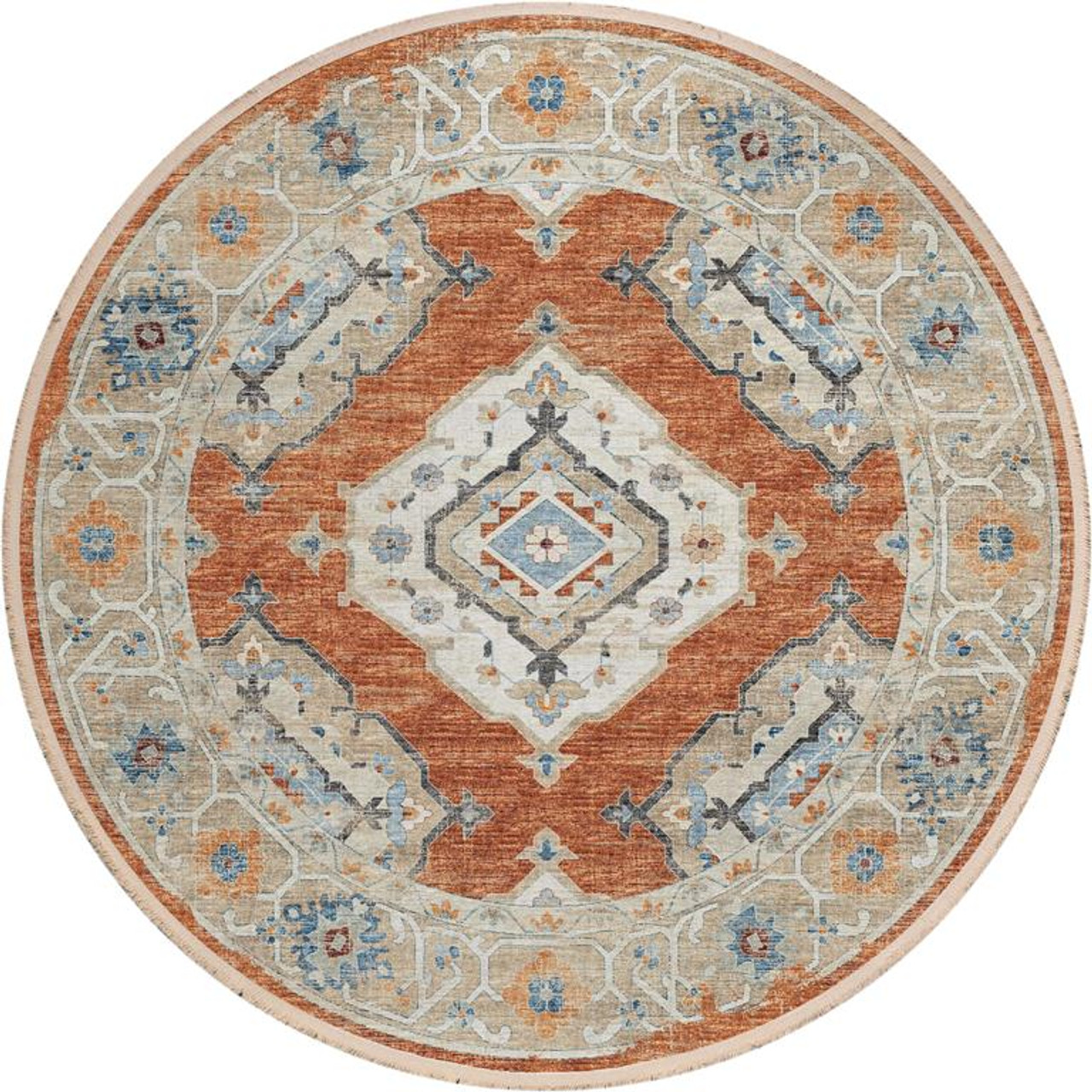Dalyn Marbella MB1 Spice Round Area Rug