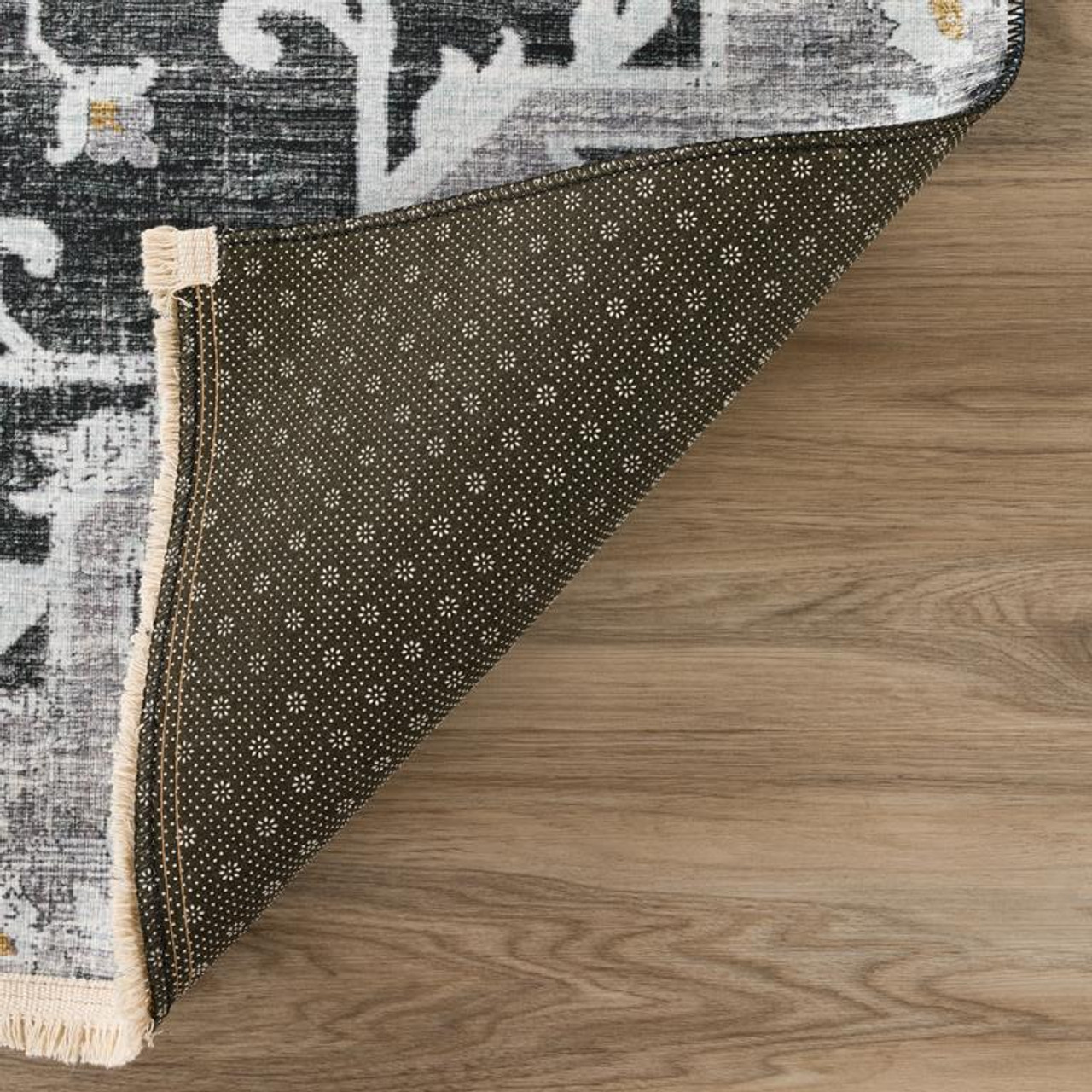 Dalyn Marbella MB3 Midnight Area Rug Backing