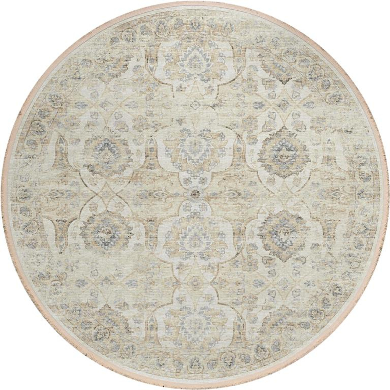 Dalyn Marbella MB5 Ivory Round Area Rug