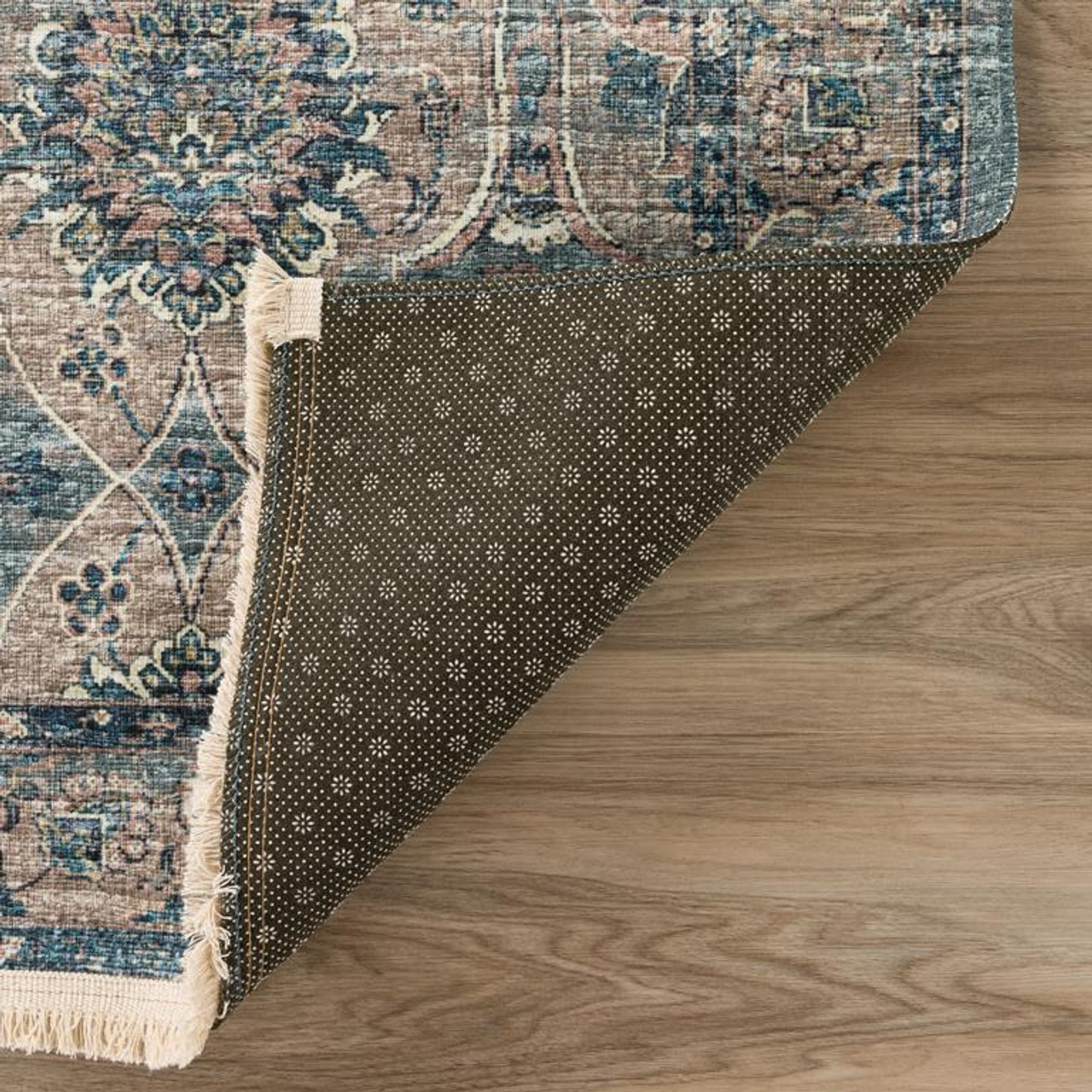 Dalyn Marbella MB5 Mineral Blue Area Rug Backing