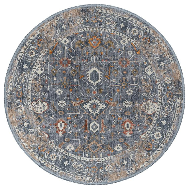 Kaleen Artundra ATU03-10 Denim Area Rug Round
