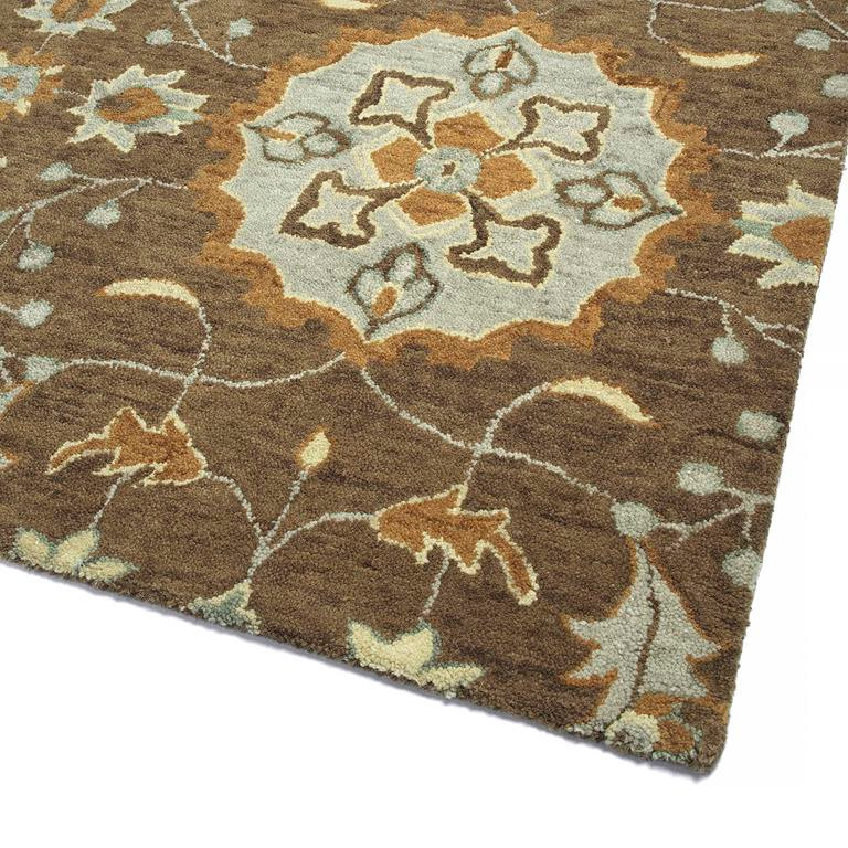 Kaleen Chancellor CHA16-60 Mocha Area Rug Corner
