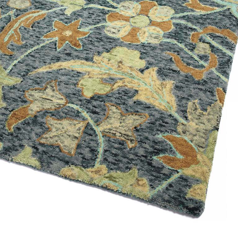Kaleen Chancellor CHA17-10 Denim Area Rug Corner