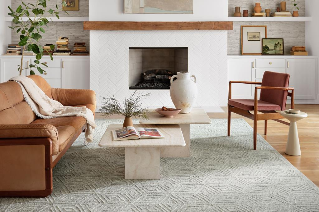 Sarah SAR-01 Sky Area Rug - Magnolia Home by Joanna Gaines - Carpet ...