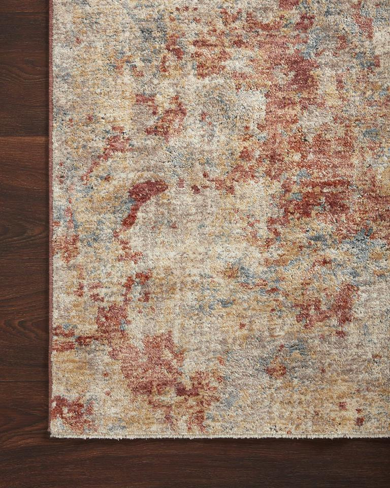 Loloi Gaia GAA-03 Taupe Brick Area Rug Corner