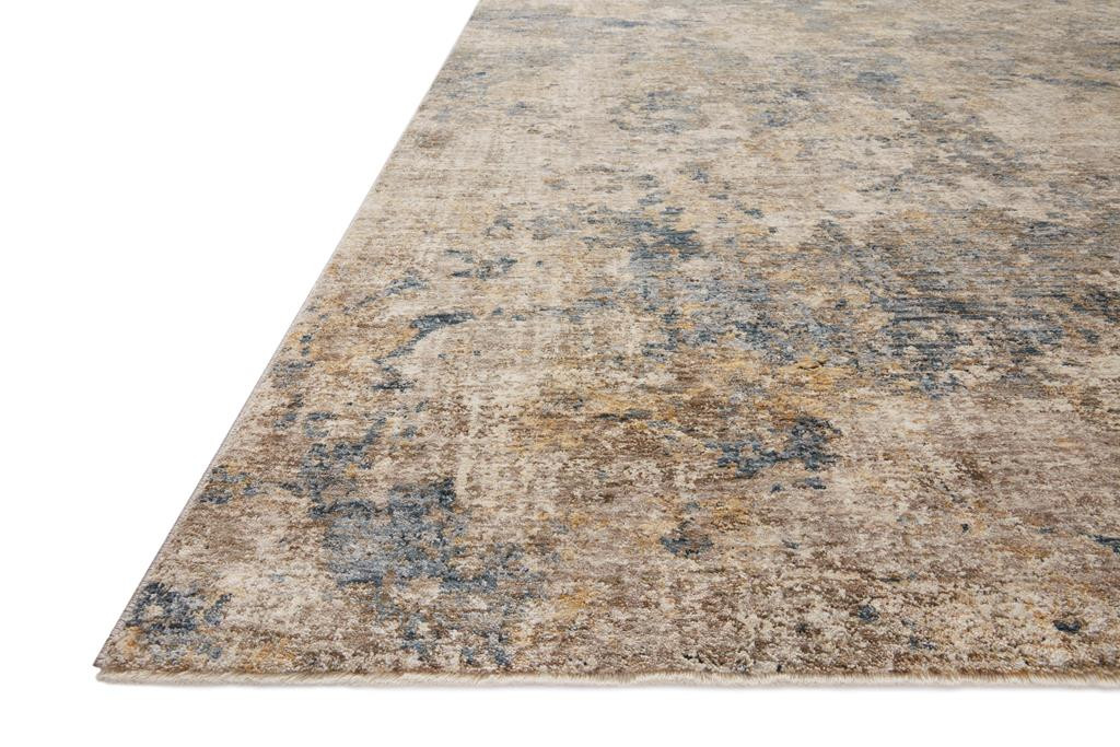 Loloi Gaia GAA-03 Taupe Denim Area Rug Angle