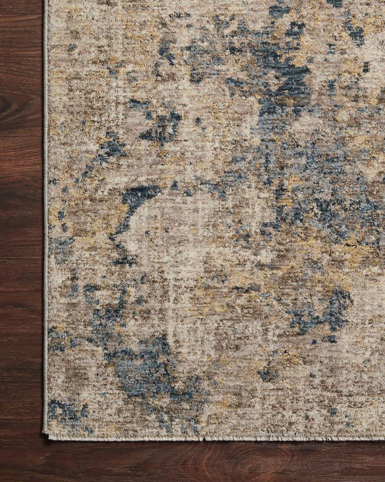 Loloi Gaia GAA-03 Taupe Denim Area Rug Corner