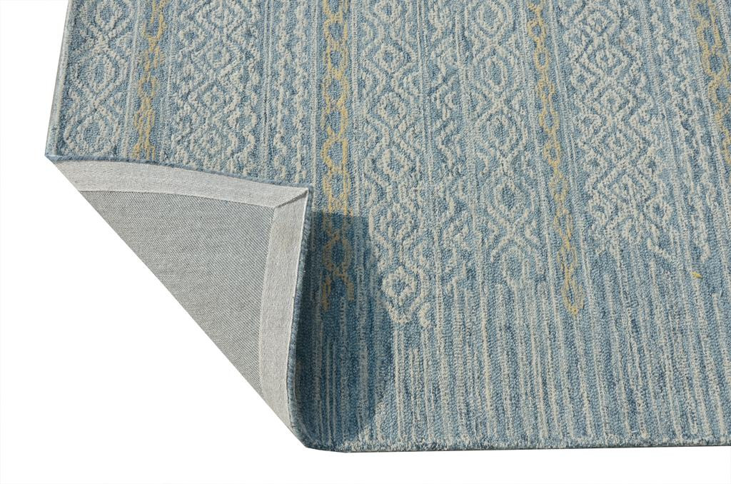 Kas Hudson 2466 Blue Boho Area Rug Backing