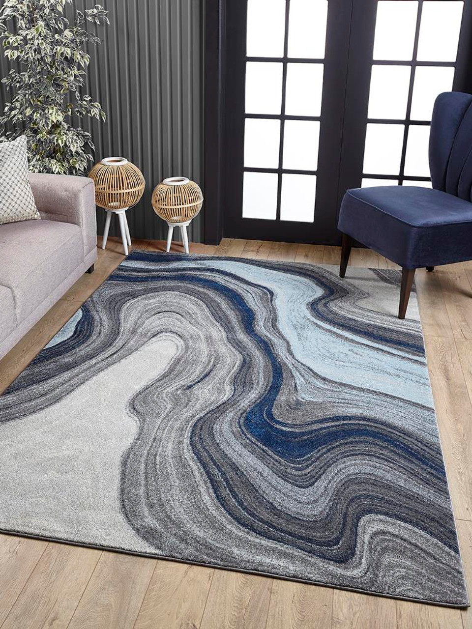 ラグ・カーペット the Apartment blue Lottery Rug ラグ・カーペット the Apartment blue Lottery Rug Original