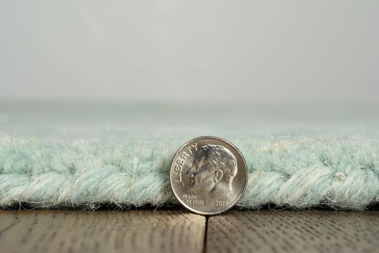 Kas Serenity 1259 Turquoise Burst Area Rug Pile