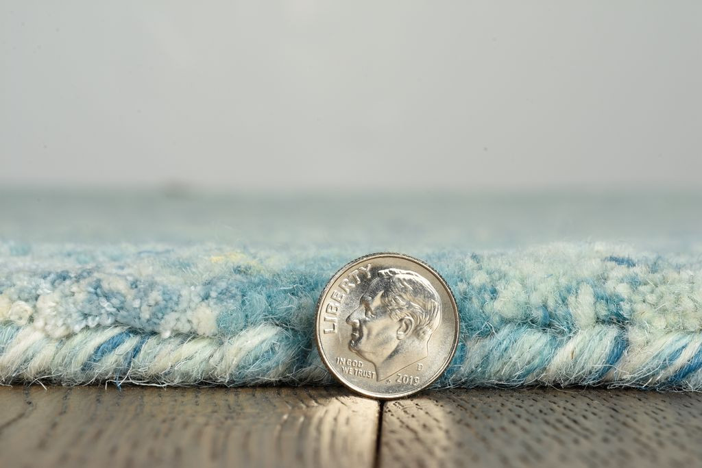 Kas Serenity 1260 Blue Waves Area Rug Pile